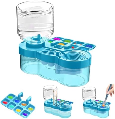 Upgraded Paint Brush Cleaner Tool,Brush Rinser Cup Painting Running Water Circulation Art Supplies for Acrylic,Watercolor and Water Based Creative Gift for Adult Artist Beginner and Painter