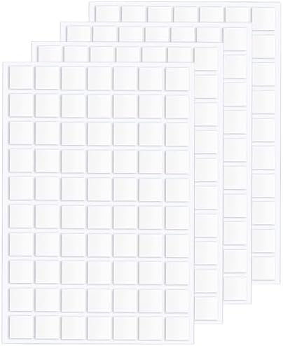 JANYUN 560 Pcs Sticky Dots,20 mm Square Putty Clear Double Sided Tape