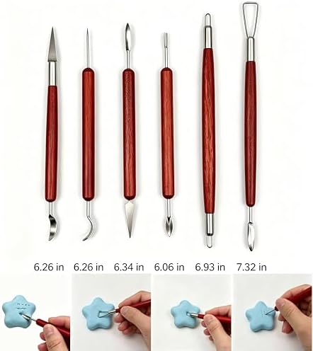 DaChihSheng 27 Pcs Clay Tools Kit Pottery Tools Polymer Clay Sculpting Tools Kit for Carving Air Dry Clay Tools Set for Adults Clay Sculpting Tools Ceramic Tools Graving Tools use for DIY Handicraft