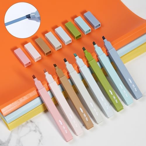 Mr. Pen- Aesthetic Highlighters No Bleed, 8 Pack, Assorted Colors | Chisel Tip, Cute Highlighters Assorted Colors for Journaling, Highlighting, Underlining, Fast Dry, Back to School Supplies