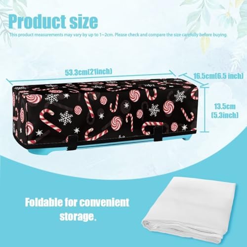 Binienty Christmas Candy Cane Dust Cover for Scrapbooking Die-Cut Machines,Cutting Machine Accessory Anti Dirty,Cutting Machine Protector Bag Carring Case Christmas Decoration