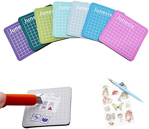 7 PCS Mini Cutting Pad Self Healing Craft Mat Small Sewing Cutting Mat Non-Slip Mini Cut Board for Scrapbooking Quilting Sewing Accessories colorful