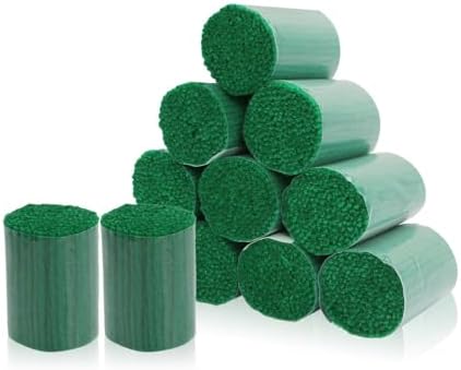 AKZYTUE 12 Rolls Latch Hook Yarn, Precut Rug Yarn for Latch Hook Kits, Crochet Yarn Bundles for Latch Hook Rug Making, DIY Tapestry Crafts for Adults & Beginners,Dark Green