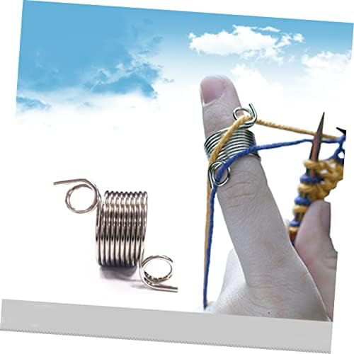 NUOBESTY Knitting Wool Accessories 19mm Metal Yarn Guide Knitting Thimble Perfect Present for Grandma