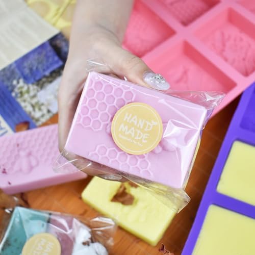 Artcome DIY Soap Making Kit – Molds, Measuring Tools & Packaging for Handmade Soaps - DIY Soap Making Tools for Beginners & Professionals - Ideal for Gift