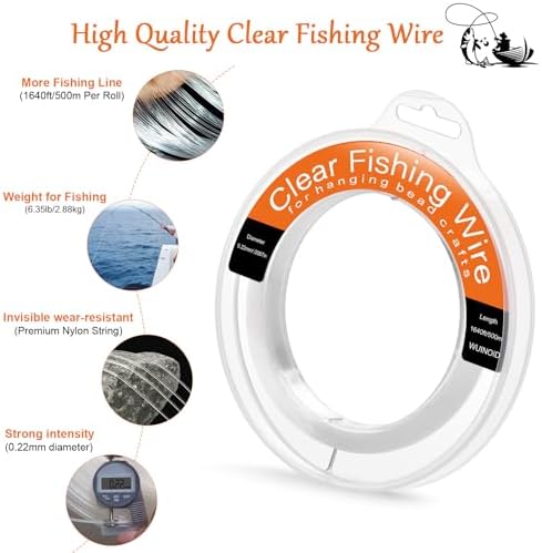 Fishing Line Wire Monofilament Clear Nylon String for Fishing Hanging Craft