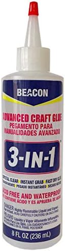 Beacon 3-in-1 Advanced Craft Glue, 8-Ounce, 12-Pack