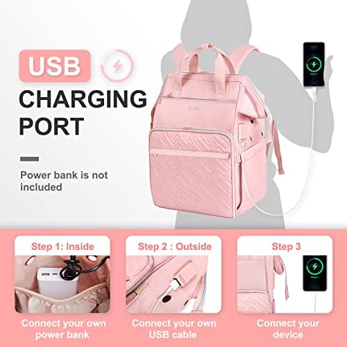 Leudes Crochet Bag Backpack for Yarn Storage Tote Travel Large Knitting Bag