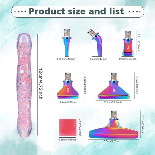 DoreenBow 13Pcs Diamond Art Tools Glow in The Dark Diamond Art Accessories
