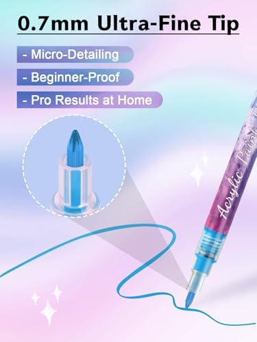 12 Color 0.7MM Nail Art Pens Set Kalolary 3D Nail Polish Pens Quick Drying