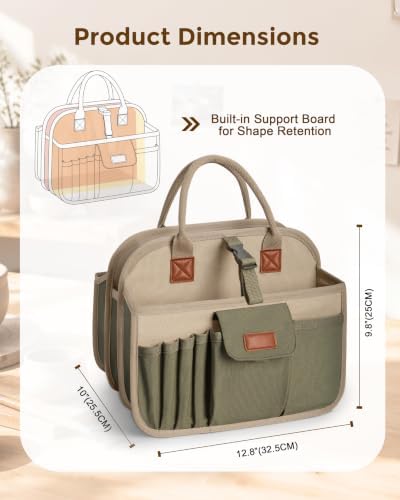 Pottery Tool Organizer Bag, Art Supply Studio Bag, Clay Tool Storage Caddy