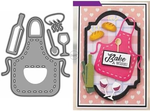 Kitchen Utensils Aprons Metal Cutting Dies for Card Making