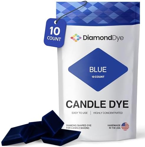 Blue Candle Dye Chips, Soy & Paraffin Candle Making, 10 Pack