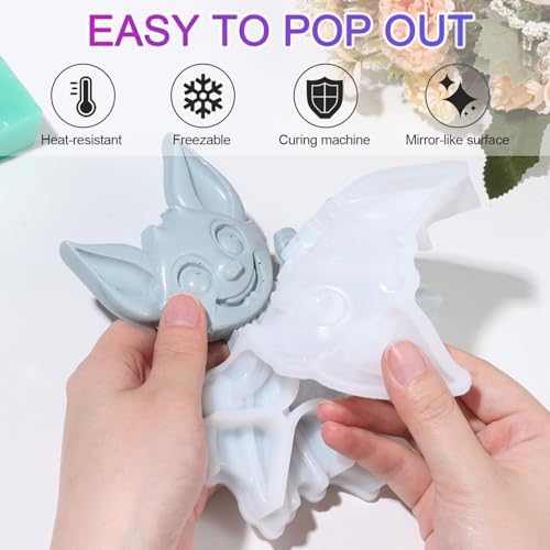 3D Bat Silicone Mold for Epoxy/UV Resin Casting Halloween DIY Craft