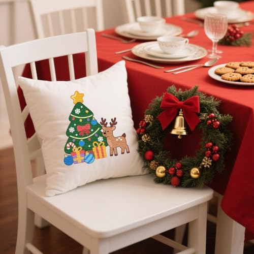 peacoblue Christmas Tree Stick and Stitch Embroidery Patterns