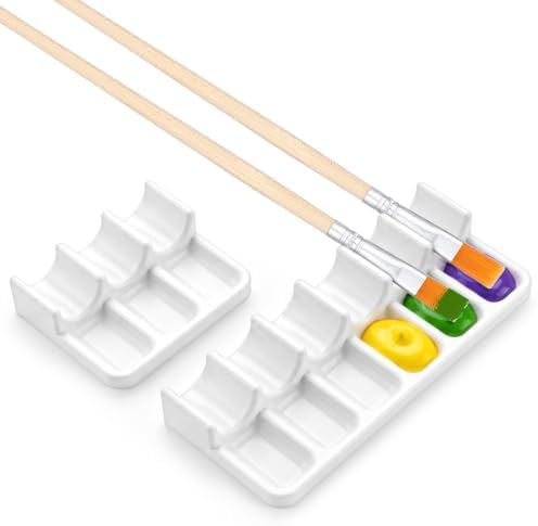 6 Slots Paint Brush Holder Watercolor Acrylic Painting Supplies