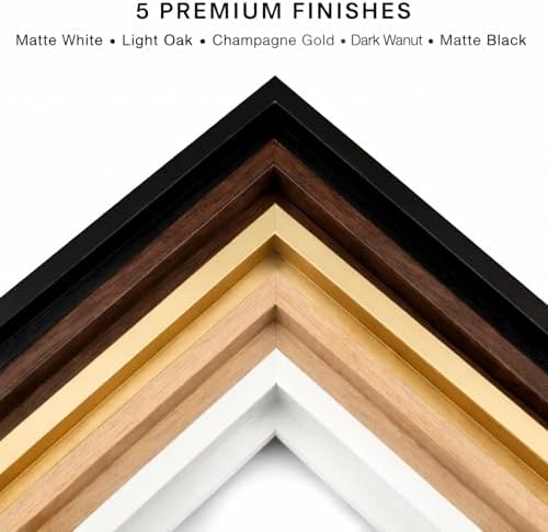 ART Floating Canvas Frame for 1"–1.25" Deep Gallery-Wrapped Canvas, Wood-Look Floater Frame for Stretched Canvas Prints & Wall, Light Oak, 20" x 24"