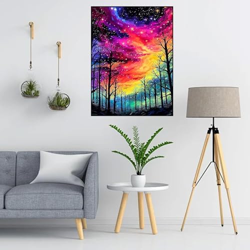 Lophomie Diamond Art Kits for Adults, 5D Starry Night Diamond Painting Kits