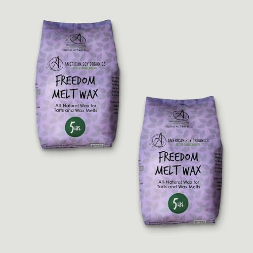 American Soy Organics Freedom Soy Wax Beads for DIY Candle Making, 10 lbs