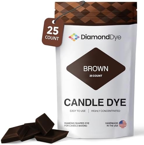 Brown Candle Dye Chips, Soy & Paraffin Candle Making, 25 Pack