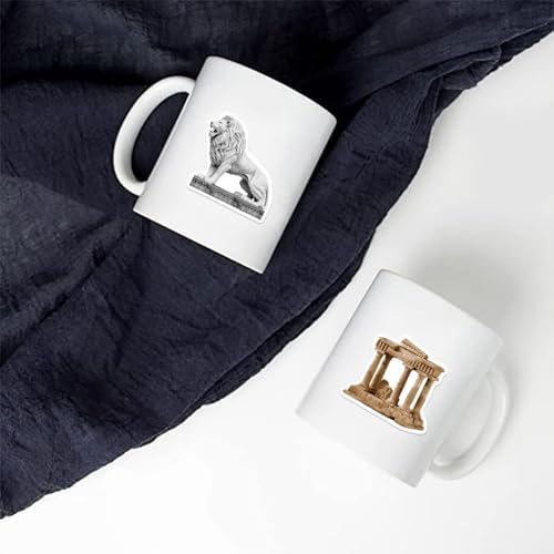 50PCS Sculpture and Historic Building Stickers,Tavel Stickers