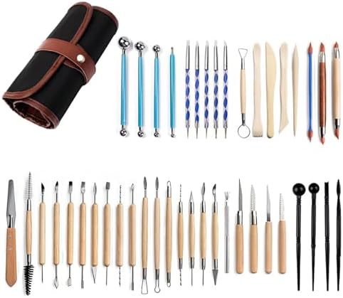 S & E TEACHER'S EDITION 43 Pcs Pottery & Clay Sculpting Tool
