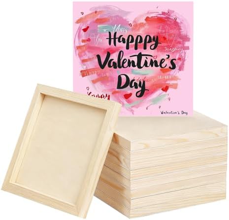 5 Pack 12x12 Inch Unfinished Square Wood Panels for DIY Painting Crafts