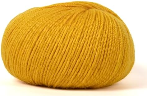 100% Baby Alpaca Yarn for Knitting & Crocheting - Set of 3 Skeins of Premium Yarn DK - Lightweight, Hypoallergenic & Thermal Peru Made - Ideal for Delicate Projects (YE011 - Maple Yellow)