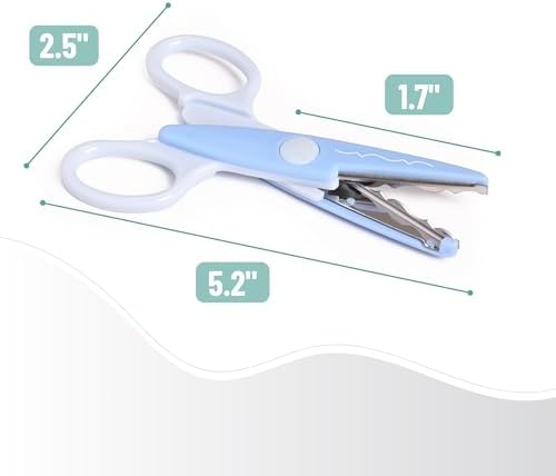 Mr. Pen- Craft Scissors Decorative Edge, 6 Pack, Rainbow | Zig Zag Scissors for Crafting, Scrapbooking, Fancy, Pattern, Design