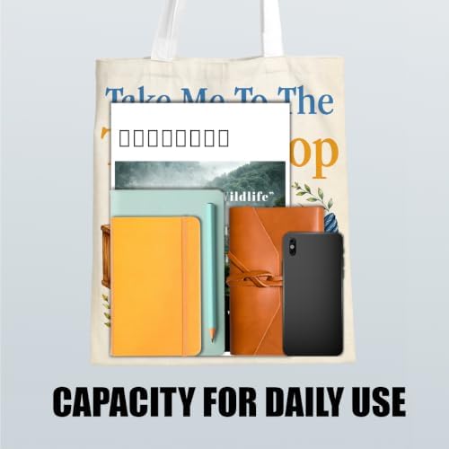 Canvas Tote Bag Gifts for Women Music Dance Sewing Lovers, Double-Sided Print Bags