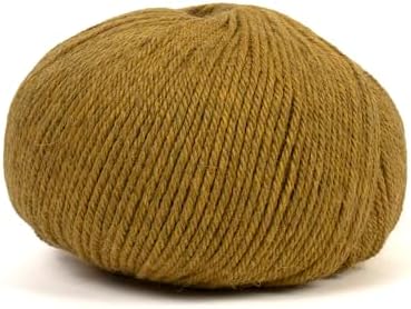 100% Baby Alpaca Yarn for Knitting & Crocheting - Set of 3 Skeins of Premium Yarn DK - Lightweight, Hypoallergenic & Thermal Peru Made - Ideal for Delicate Projects (M035 - Mustard)