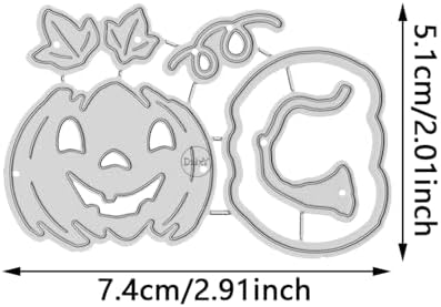 Patchwork Halloween Pumpkin Metal Cutting Dies for Card Making