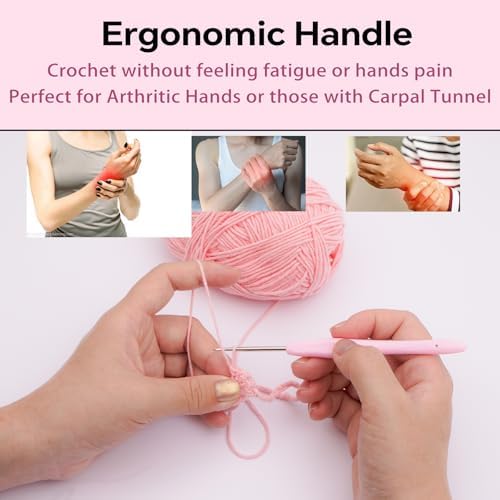 Small Size Crochet Hook Lace Crochet Needle, 1mm Crochet Hook, Ergonomic Crochet Hooks，Embroidery Thread Knitting Weaving Tool (1 mm)