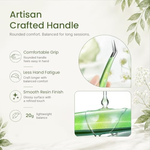 Craft Tweezers, Precision Tweezers for Stickers with Resin Finish