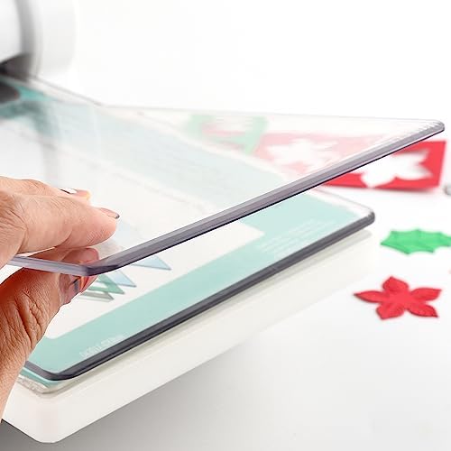 1 Pair Standard Cutting Pads, 15" x 8.75"x 0.12" Cutting Pads Compatible with Big Shot Plus & Big Shot Switch Plus Die-Cutting Machine, Clear Polycarbonate PlasticCutting Plates for Embossing Crafting