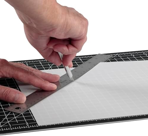 Acurit Self-Healing Cutting Mats - Self-Healing Craft Mats for Cutting, Measurements, Studios, Design, & More! - [Black - 18x24"]
