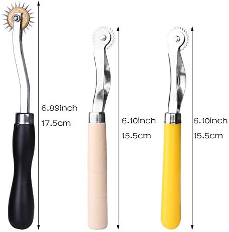 Lunarm Tracing Wheel Sewing Tool 3pcs Steel Needle Point Tracing Wheel