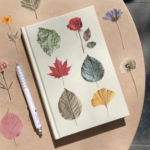 50PCS Natural Floarl Scrapbook Stickers, Pressed Flower Stickers | PET Transparent Scrapbook Supplies for DIY Craft, Planners, Journal, Notebook, Laptop,Water Bottle