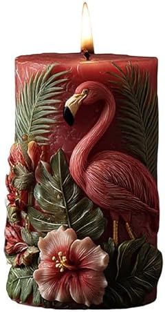 Bird Animal Cylinder Molds Silicone Wave Spiral Candle Mold - Silicone Resin Casting Molds for Candle & Resin & Soap Craft Supplies