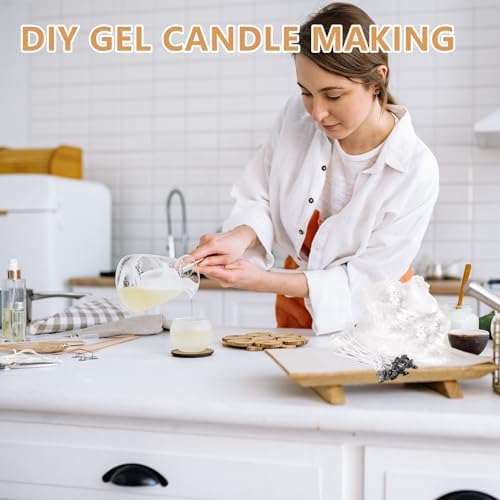 4.4 Lbs Gel Wax for Candle Making Set for DIY Jelly Candle Crafts