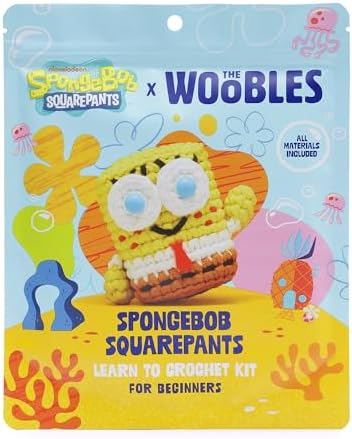 The Woobles Spongebob Crochet Kit for Beginners (Spongebob)