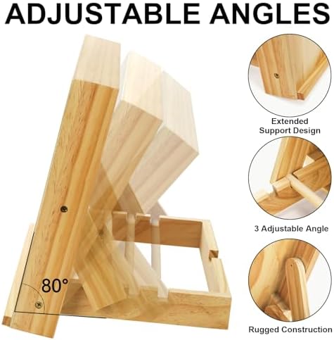 DEAYOU 2 Pack Tabletop Easel for Painting, Adjustable Angle Wooden Art Easel Stand, Portable Drawing and Sketching Board for Canvas, Book, Artwork, Drafting, Student, Artist, Beginner, 13.8"x11.4"