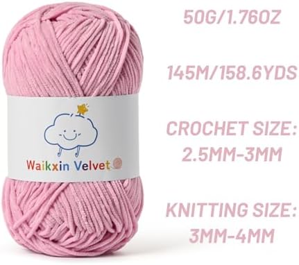 3 Pack Fluffy Chenille Yarn for Crocheting，Baby Yarn for Crocheting Soft，150g/5.28oz Velvet Amigurumi Yarn ，Fingering Weight Yarns for Crocheting Baby Blankets、DIY Craft.(3 Pink Purple)