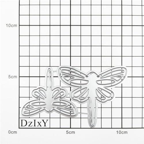 Hollow Two Dragonflies Metal Cutting Dies for Card Making