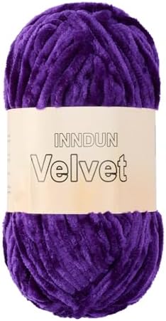 Soft Velvet Chenille Yarn for Crocheting, Super Bulky Yarn for Blankets