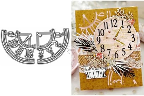 Patchwork Clock Numbers Metal Cutting Dies for Card Making