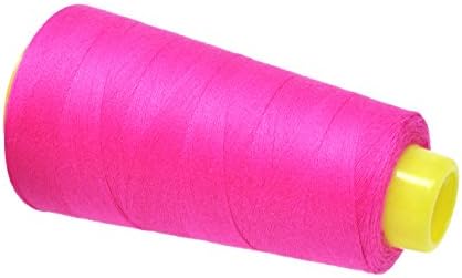 Mandala Crafts Hot Pink Mercerized Cotton Thread Cones for Sewing Quilting