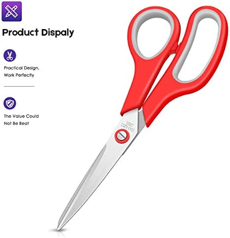Scissors Bulk Set 20-Pack, Taotree 8" All Purpose Scissors for School