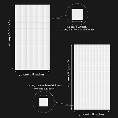 8 Sheets Foam Dots Squares, Adhesive 3D Foam Squares, 2 Sizes, Scrapbook