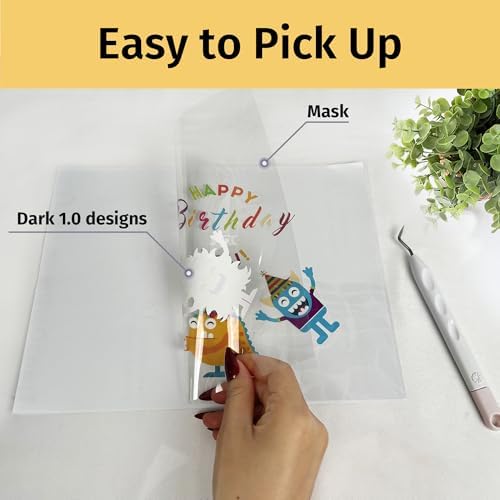 TransOurDream Heat Transfer Paper for Dark Fabric (10+10 Sheets，8.5"x11") Printable HTV Vinyl for Inkjet Printer, Iron on Transfers for Tshirts
